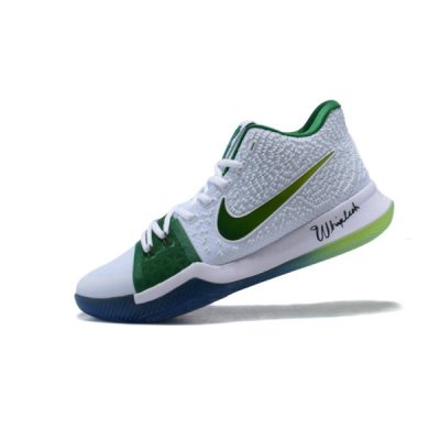 Nike Erkek Kyrie 3 Beyaz / Yeşil Basketbol Ayakkabısı Türkiye - 8IDFHUIF